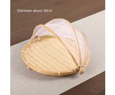 JIAJU Rattan Geflochten Korb Aufbewahrungskorb Einkaufskorb Mit Bdeckung Brotschale Für Pizzabrot Backen Obst Gemüse Käse,A