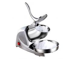 Jusp Yisa Ice Crusher Elektrische Ice Shaver Maschine Eiszerkleinerer Schnee-Kegel-Maschine Edelstahl-Blätter rasiert für Heim Kommerzielle Restaurants Parteien Imbissbuden