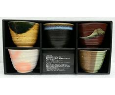 Teeschalen-Set GOYOU Geschenk-Set japanische Kaffeetasse hergestellt in Japan 5er Tassen Schalen-Set