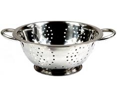 SSW Edelstahl Seiher Standseiher Nudelsieb Küchensieb Durchschlag 24 cm
