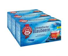 Teekanne Schwedische Blaubeere, 3er Pack