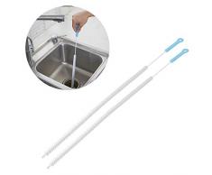 Flexible Drain Reinigungsbürste, 2 StücK Nylon Schlauchbürste, 71cm Flexible Sink Überlauf Drain Unblocker Reinigen Bürsten Reinigungsmittel Küche Werkzeug (Blau)