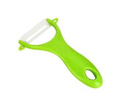 Jiobapiongxin Keramikschäler Obst Gemüseschäler Apfel Zester Karottenhobel Kartoffelschneider Reibe Küche Kochutensilien Gadgets (zufällig) JBP-X