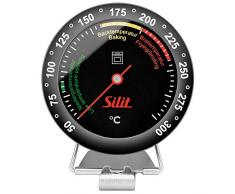 Silit Sensero Backofenthermometer analog, Ø 6,2 cm, Edelstahl, Glas, hitzebeständig bis 250°C