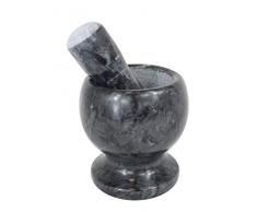 Mörser aus Naturstein Steinmörser mit Stößel | Küchenhelfer zum Mahlen von Gewürze Kräuter BBQ Barbecue Rub Pesto Soßen Dips