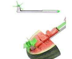 HUISHENG Windmühle Wassermelonen Schneider, Melonen Cutter Kugelausstecher, Küchen Messer ObstSchneider und Servierer