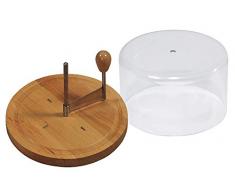 Kesper 68621 Käsehobel mit Haube für Tete de moine Käse, Ø 21 cm