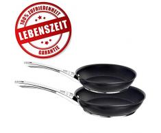 Circulon Premium Bratpfannen Set – 25 cm und 30 cm Profi Pfannen – Lebenslange Zufriedenheitsgarantie – Fettarmes Kochen durch Exzellente Antihaftbeschichtung - Pfannen Set für Induktion und Backofen