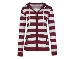 Neues Sweatershirt für Damen, Evansamp Warme Winter Herbst Damen Gefälschte Zweiteilige Top Hohe Kragen Sweatshirt Langarm Bluse(Wein,XXXL)