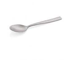 Gastro Spirit - 36-er Set ESS-Löffel/Suppen-Löffel - Silber/Schwarz, 19,5 cm (L), Chromstahl, Spülmaschinenfest - 3 Setgrößen (12/24/36), weiteres Besteck aus der Serie Hamburg Stone erhältlich