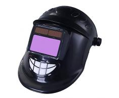 Schweißmaske Automatische Verdunkelung Schweißmaske Kopfbedeckung Kappe Anti-Braten-Gesicht Vollgesichtsschweißer Spezialgläser PC Hochtemperaturbeständiges Material (Farbe : Schwarz)