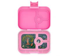 Yumbox Panino M Lunchbox - 4 Fächer, mittelgroß (Stardust Pink) | Brotdose mit Trennwand Einsatz | Brotbox für Kindergarten Kinder, Schule, Erwachsene