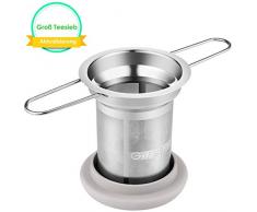 Teesieb Teefilter für Losen Tee GIFBERA Teesieb Edelstahl Aktualisierung Teesieb für Kanne Super Feines Mesh für Tee, Kaffee, Gewürze