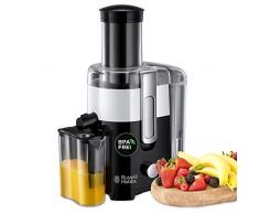 Russell Hobbs Entsafter Horizon, extra große Einfüllöffnung f. ganzes Obst & Gemüse, 2 Geschwindigkeitsstufen, 750ml Saftbehälter, 2,0l Fruchtfleischbehälter, BPA-frei, elektrische Saftpresse 24741-56
