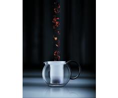 Bodum assam Teebereiter (Kunststoffsieb, Kunststoffdeckel, 1,0 liters) schwarz