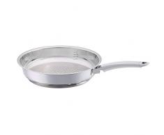 Fissler crispy steelux premium / Edelstahl-Pfanne (Ø 26 cm) Bratpfanne-unbeschichtet, krosses und fettarmes braten - alle Herdarten auch Induktion