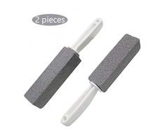 SHENMU Toiletten Bürsten Natürliche Bimsstein Reinigung Steinreiniger Stielbürste for Toiletten Waschbecken Badewannen