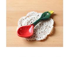 Keramik löffel/obst-löffel/cute ice cream löffel/home small spoon/dessert-löffel,satz von 5-A