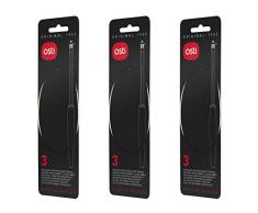 Osti 002 Ersatz-Schneiddraht, für Käseschneider, 23,5 cm, silber (3 x 3er Pack)