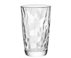 Bormioli Rocco 350240 Diamond Trasparente Longdrinkglas, 470 ml, Glas, transparent, 6 Stück