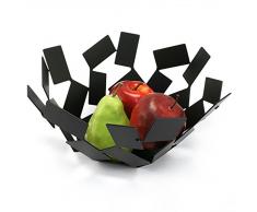 Alessi La Stanza dello Scirocco Obstschale, Edelstahl, schwarz