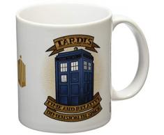 Pyramid International Doctor WHO (Tardis Tattoo) Keramikbecher, Keramik, Mehrfarbig, 8.5 x 12 x 10.5 cm