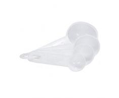 patisse Set-Mess-Löffel 4 TLG, Kunststoff, Weiß, 5 x 5 x 5 cm