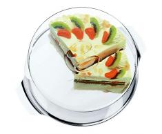 WMF Tortenplatte mit Haube Cromargan Edelstahl rostfrei 18/10 spülmaschinengeeignet