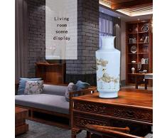 JKL Keramik-halbes Messer-Schlamm-Glasur-Farbe handgemalte Vasen-Blumen-Anordnungs-Wohnzimmer-Dekoration-moderne unbedeutende Inneneinrichtung