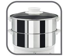 Tefal VC1451 Convenient Series Dampfgarer (Volumen: 6l, Timer, 2 Behälter, Wasserstandsanzeige) weiß/edelstahl