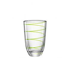 montana LD Becher :Jolly - Longdrinkglas, Wasserglas, Trinkglas, Gläser-Set, Saftgläser, Set 6-teilig (Grün)
