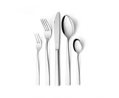 WMF Philadelphia Besteckset, 30-teilig, für 6 Personen, Monobloc-Messer, Cromargan Edelstahl poliert, spülmaschinengeeignet