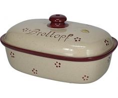 Brottopf (Steinzeug „Rubin“ * Kleiraba-Steinzeug wird bei ca.1.250 °C in energiesparenden Erdgas-B)