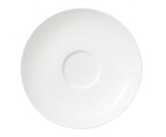 Villeroy & Boch Twist White Kaffee-/Teeuntertasse, 14cm, Premium Porzellan, Weiß