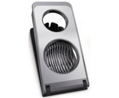 Leifheit Eierschneider Combi ProLine-Serie mit 3 Funktionen, Champignonschneider schneidet sauber und exakt, Küchenhelfer zum Schneiden von Eiern, Pellkartoffeln, rostfreier Schneidedraht, silber