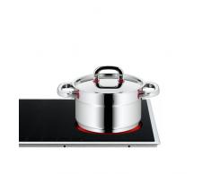 WMF Premium One Kochtopf 24cm, Metalldeckel mit Dampföffnung, Bratentopf 4,1l, Cromargan Edelstahl poliert, Innenskalierung, Topf Induktion, unbeschichtet