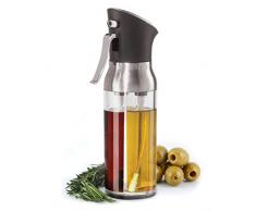 2in1 Tropffreie Olivenöl-Spenderflasche, Glas-Salatdressing-Flasche, Essig-Dosierer, Speiseöl-Gewürzbehälter und einfacher Ausgießer für Küche