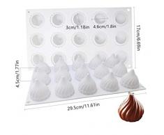 Amoyer Silikon-Form Russian Tale Moulds Kuchen, der Werkzeuge für Back Ice Cream Schokolade Trüffel Dessert Mousse Bakeware