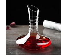 Handgemachte Weinkaraffe 1.8 Liter Dekantier Glaskaraffe Karaffe Glas