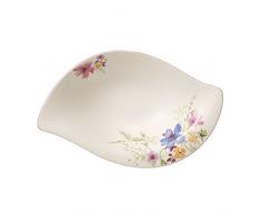 Villeroy & Boch - Mariefleur Basic Serve & Salad Salatschüssel, Schale für Beilagen und Salate, 36 x 24 cm, Premium Porzellan, weiß/bunt, 1150 ml