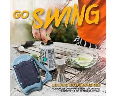 Adya Go Swing Topless Dosenöffner Bar Werkzeug, Manuelle Dosenöffner Flaschenwerkzeug Öffner Küche, tragbar Einfach zu bedienen, Lebensmittelqualität Edelstahl, für 8-19 Unzen Getränkedosen (1PCS)