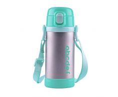 TiLIVING Edelstahl-Kinder-Isolierbecher mit Strohhalm-Babybecher mit doppeltem Verwendungszweck, Sportflasche, tragbarer Wasserbecher, ultraleichter, tragbarer, bruchsicherer Sportbecher für den