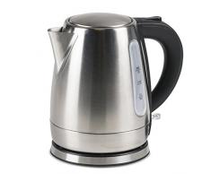 Kompakter, kabelloser Camping Wasserkocher 1 Liter Edelstahl nur 1000W - Tee Kessel Wasserkessel Kocher Küche Outdoor 1L