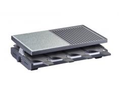Steba RC 58 Multi-Raclette | hochwertige Natursteingrillplatte zum fettarmen Grillen | Antihaftbeschichtete Grillplatte aus Alu-Druckguss | 8 antihaftbeschichtete Pfännchen für leichte Reinigung