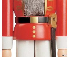 Seiffener Volkskunst Nussknacker HUSAR 37 cm / rot