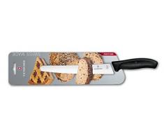 Victorinox Swiss Classic Brotmesser mit Wellenschliff, 22 cm Klinge, Rund, Rostfrei, Edelstahl, Spülmaschinengeeignet, schwarz