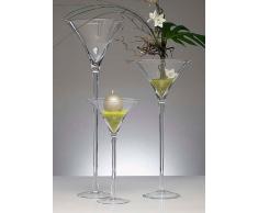 XXL Martiniglas Glas Kelch Riesenglas Glasvase Blumenvase Bodenvase riesig groß ca. 70 cm