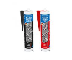 WEICON 30100310 Gasket Maker | rot | 310ml | Spezial Dichtstoff | haftstarke beständige Dichtmasse für Auto Motor Motorrad Ölwanne Stahl Aluminium Glas UVM