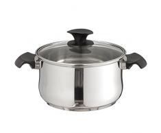 Steinbach Baliora Meat Pot | Kochtopf | inkl. Deckel | Edelstahl | für alle Herdarten + Induktion (Ø 16 cm - Bratentopf)
