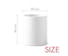 diythinker Weihnachten Symbol Weihnachten Cartoon Icon Keramik Zahnbürste Stifthalter Becher weiß Tasse 350 ml Geschenk 9,6 cm hoch x 8,2 cm Durchmesser